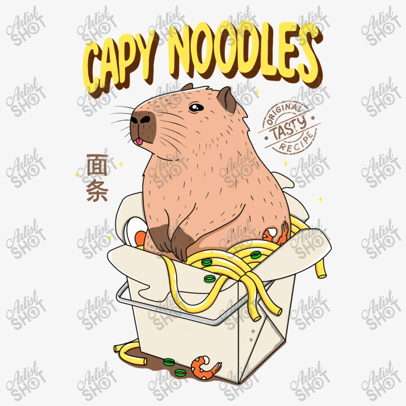 Capy Noodles Ladies Fitted T-Shirt 5 Capy Noodles Ladies Fitted T-Shirt - Image 5