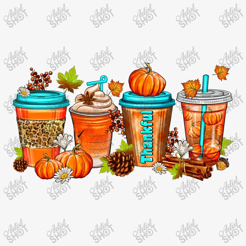 Thankful Coffee Cups Ladies Fitted T-Shirt 5 Thankful Coffee Cups Ladies Fitted T-Shirt - Image 5