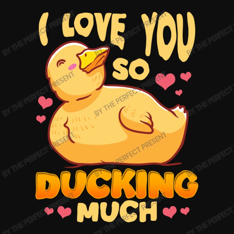 Cute Funny I Love You So Ducking Much Duck Pun Crop Top 3 Cute Funny I Love You So Ducking Much Duck Pun Crop Top - Image 3