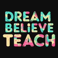 Dream, Believe, Teacher Crop Top -TeeMuse Store d.2525796666.25079419.s3.1 0e0e0e bm9uZQ 800x800 1