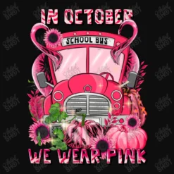 In October We Wear Pink Halloween School Bus Crop Top -TeeMuse Store d.2526064428.25065201.s3.1 0e0e0e YXJ0aXN0c2hvdA 800x800 1