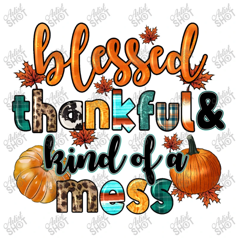 Blessed Thankful And Kind Of A Mess Crop Top 3 Blessed Thankful And Kind Of A Mess Crop Top - Image 3