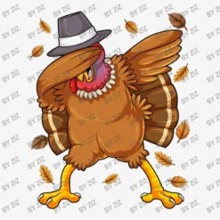 Dabbing Turkey Thanksgiving Day Funny Pilgrim Dab Ladies Fitted T-Shirt -TeeMuse Store d.2526160007.25063644.s3.1 f6f6f6 Wml6 800x800 1