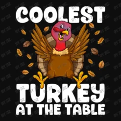 Coolest Turkey At The Table Thanksgiving Friendsgi Crop Top -TeeMuse Store d.2526166688.25065184.s3.1 0e0e0e Wml6 800x800 1