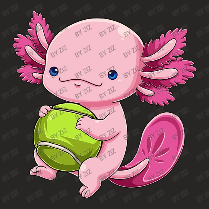 Axolotl Tennis Player Tennisalotl Mexican Salamand Ladies Fitted T-Shirt 5 Axolotl Tennis Player Tennisalotl Mexican Salamand Ladies Fitted T-Shirt - Image 5