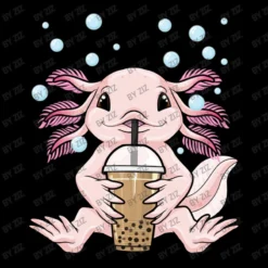 Axolotl Bubble Tea Kawaii Axolotl Milk Tea Boba Te Women's V-Neck T-Shirt -TeeMuse Store d.2526200571.25071323.s3.1 000000 Wml6 800x800 1
