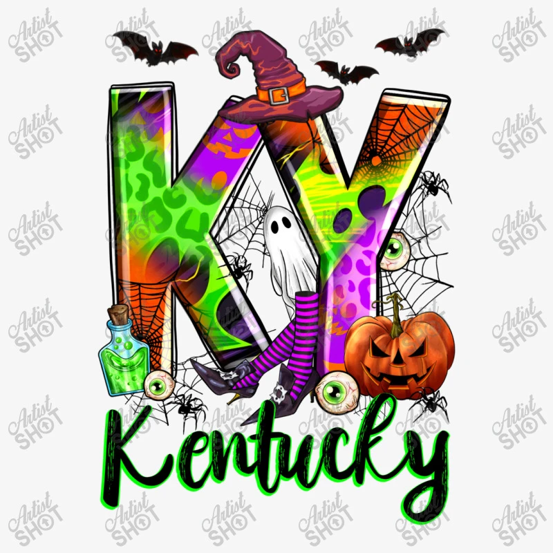 Halloween KY Kentucky Ladies Fitted T-Shirt 5 Halloween KY Kentucky Ladies Fitted T-Shirt - Image 5