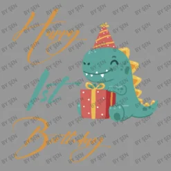 Happy 1st Birthday,cute Dinosaur Women's V-Neck T-Shirt -TeeMuse Store d.2526287320.25086227.s3.1 979797 xZ5FTg 800x800 1