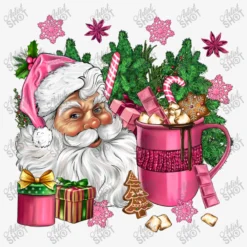Pink Christmas Hot Chocolate Coffee Cup With Santa Ladies Fitted T-Shirt -TeeMuse Store d.2526358751.25087078.s3.1 f6f6f6 YXJ0aXN0c2hvdA 800x800 1