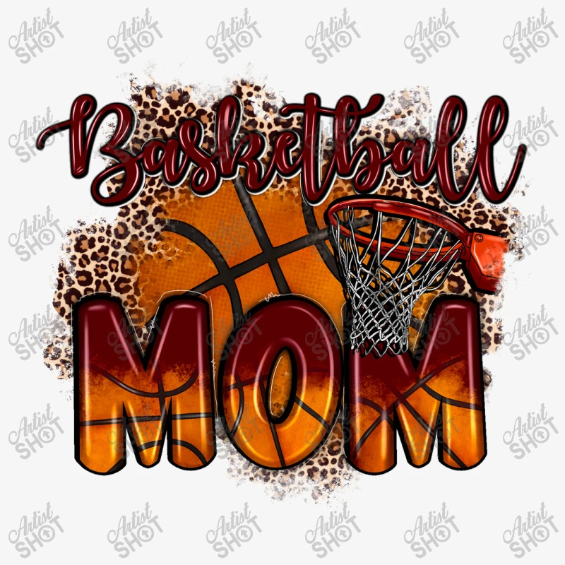 Basketball Mom Maroon Ladies Fitted T-Shirt 5 Basketball Mom Maroon Ladies Fitted T-Shirt - Image 5
