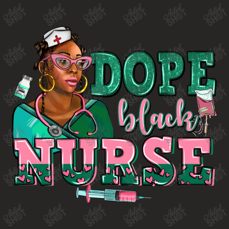 Afro Nurse Dope Black Ladies Fitted T-Shirt 5 Afro Nurse Dope Black Ladies Fitted T-Shirt - Image 5