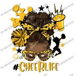 Afro Messy Bun Cheer Life Yellow And Black Women's V-Neck T-Shirt -TeeMuse Store d.2526569956.25087088.s3.1 ffffff SFJBIERlc2lnbiBTaG9w 800x800 1