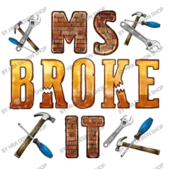 Ms. Broke It Women's V-Neck T-Shirt -TeeMuse Store d.2526584444.25093839.s3.1 ffffff SFJBIERlc2lnbiBTaG9w 800x800 1