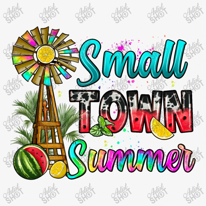 Small Town Summer Ladies Fitted T-Shirt 5 Small Town Summer Ladies Fitted T-Shirt - Image 5