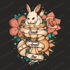 Holy Grail Death Awaits You Rabbit Of Caerbann Ladies Fitted T-Shirt -TeeMuse Store d.2526609178.25068463.s3.1 272624 Um9iIFN0b3Jl 800x800 1