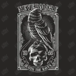 Edgar Allen Poe The Raven Nevermore Ladies Fitted T-Shirt 9 Edgar Allen Poe The Raven Nevermore Ladies Fitted T-Shirt -TeeMuse Store d.2526620817.25094717.s3.1 272624 YXJ0aXN0c2hvdA 800x800 1