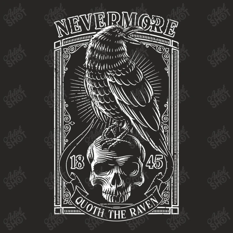 Edgar Allen Poe The Raven Nevermore Ladies Fitted T-Shirt 5 Edgar Allen Poe The Raven Nevermore Ladies Fitted T-Shirt - Image 5