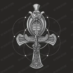 Egyptian Ankh Eye Of Horus Sacred Geometry Ladies Fitted T-Shirt -TeeMuse Store d.2526627790.25074023.s3.1 272624 Um9iIFN0b3Jl 800x800 1