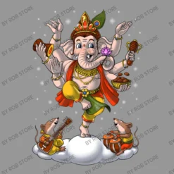 Ganesha Hindu Elephant Women's V-Neck T-Shirt -TeeMuse Store d.2526637034.25078084.s3.1 979797 Um9iIFN0b3Jl 800x800 1