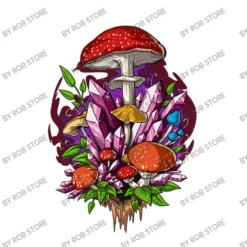 Magic Mushrooms Crystals Crop Top -TeeMuse Store d.2526645832.25082839.s3.1 ffffff Um9iIFN0b3Jl 800x800 1