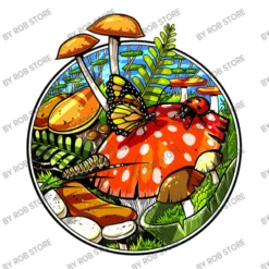 Magic Mushrooms Psilocybin Fungi Women's V-Neck T-Shirt -TeeMuse Store d.2526648453.25082853.s3.1 ffffff Um9iIFN0b3Jl 800x800 1