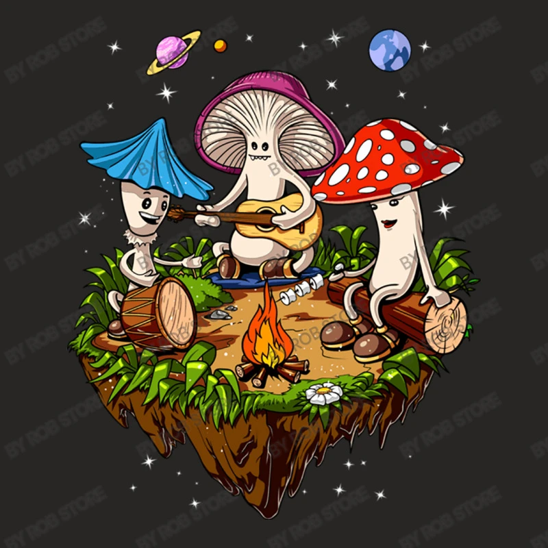 Magic Mushrooms Hippie Fungus Ladies Fitted T-Shirt 5 Magic Mushrooms Hippie Fungus Ladies Fitted T-Shirt - Image 5