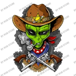 Space Alien Cowboy Crop Top 5 Space Alien Cowboy Crop Top -TeeMuse Store d.2526664394.25088788.s3.1 ffffff Um9iIFN0b3Jl 800x800 1