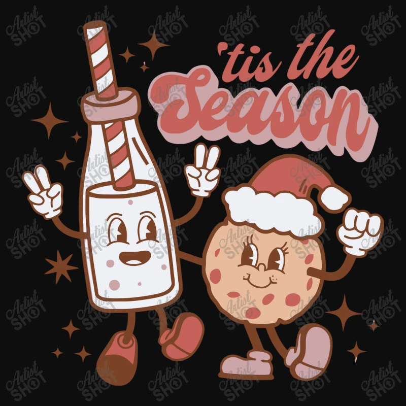 Tis The Season Christmas Milk And Cookie Crop Top 3 Tis The Season Christmas Milk And Cookie Crop Top - Image 3