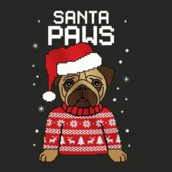 Santa Paws Merry Christmas Ladies Fitted T-Shirt -TeeMuse Store d.2526811250.25097379.s3.1 272624 bm9uZQ 800x800 1
