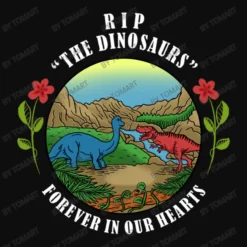 Rip The Dinosaurs Forever In Our Hearts Crop Top -TeeMuse Store d.2526866945.25082916.s3.1 0e0e0e VG9tQXJ0 800x800 1