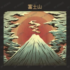 Mount Fuji Ladies Fitted T-Shirt -TeeMuse Store d.2526917447.25075434.s3.1 272624 SmVvcmdl 800x800 1