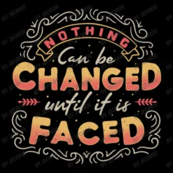 Nothing Can Be Changed Until It Is Faced Women's V-Neck T-Shirt -TeeMuse Store d.2526927125.25079397.s3.1 000000 SmVvcmdl 800x800 1