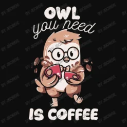 Owl You Need Is Coffee Crop Top -TeeMuse Store d.2526927807.25080514.s3.1 0e0e0e SmVvcmdl 800x800 1