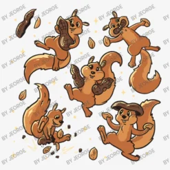 Peanut Cute Squirrels Ladies Fitted T-Shirt -TeeMuse Store d.2526930929.25081655.s3.1 f6f6f6 SmVvcmdl 800x800 1