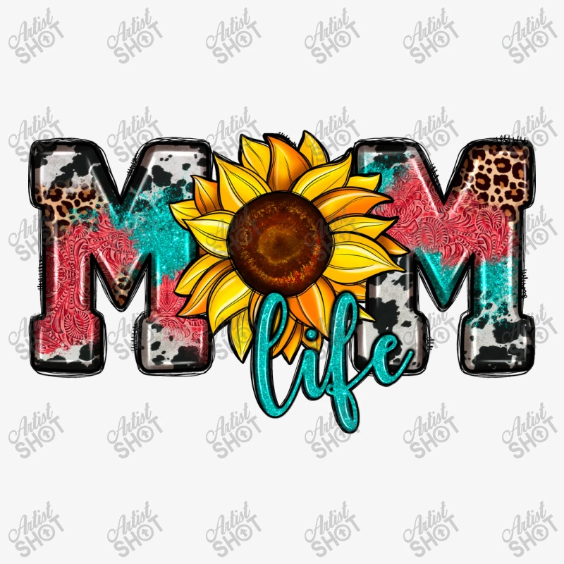 Mom Life Sunflower Ladies Fitted T-Shirt 5 Mom Life Sunflower Ladies Fitted T-Shirt - Image 5