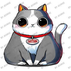 Satan Cat Women's V-Neck T-Shirt -TeeMuse Store d.2526955855.25088814.s3.1 ffffff SmVvcmdl 800x800 1