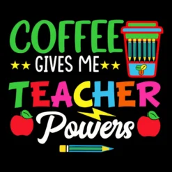 Coffee Gives Me Teacher Powers Teach Teaching Women's V-Neck T-Shirt 9 Coffee Gives Me Teacher Powers Teach Teaching Women's V-Neck T-Shirt -TeeMuse Store d.2526985733.25100767.s3.1 000000 bm9uZQ 800x800 1