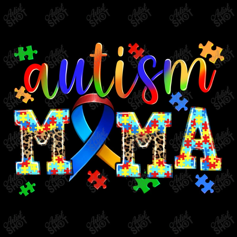 Autism Mama Women's V-Neck T-Shirt 5 Autism Mama Women's V-Neck T-Shirt - Image 5