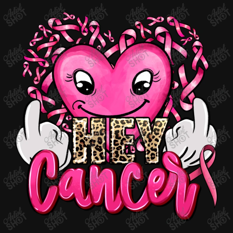 Hey Cancer With Middle Fingers All Over Women's T-shirt 5 Hey Cancer With Middle Fingers All Over Women's T-shirt - Image 5