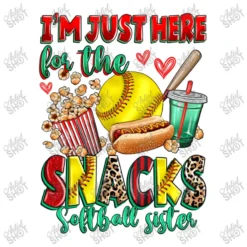 I'm Just Here For The Snacks Softball Sister Women's V-Neck T-Shirt -TeeMuse Store d.2526995017.25100827.s3.1 ffffff YXJ0aXN0c2hvdA 800x800 1