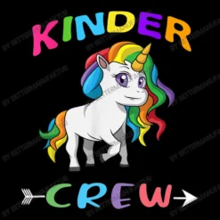 Unicorn Kinder Crew Kindergarten First Day Of Scho Women's V-Neck T-Shirt -TeeMuse Store d.2527016367.25089420.s3.1 000000 QmV0dGVyTWFudWZha3R1cg 800x800 1