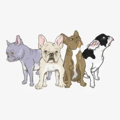 Cute Cartoon French Bulldogs Ladies Fitted T-Shirt 9 Cute Cartoon French Bulldogs Ladies Fitted T-Shirt -TeeMuse Store d.2527021154.25101586.s3.1 f6f6f6 bm9uZQ 800x800 1