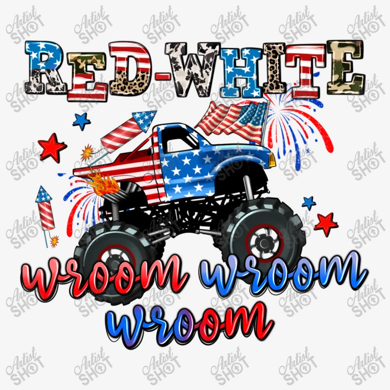 Red White Wroom Wroom Wroom All Over Women's T-shirt 5 Red White Wroom Wroom Wroom All Over Women's T-shirt - Image 5