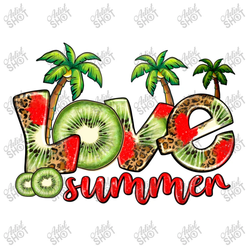 Love Summer Kiwi Crop Top 3 Love Summer Kiwi Crop Top - Image 3