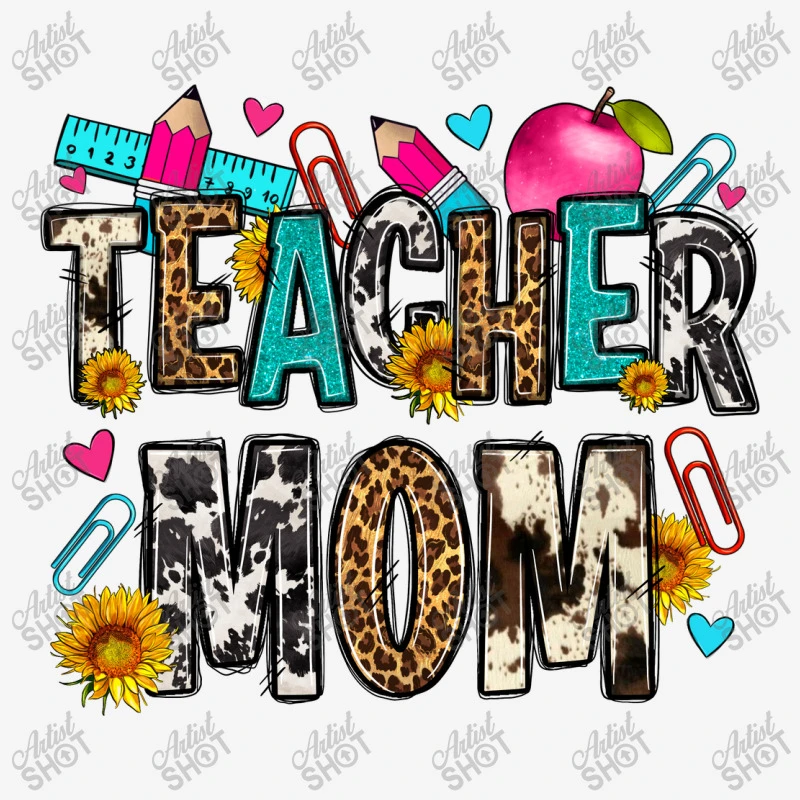 Teacher Mom All Over Women's T-shirt 5 Teacher Mom All Over Women's T-shirt - Image 5