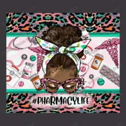 Afro Messy Bun Pharmacy Life Ladies Curvy T-Shirt -TeeMuse Store d.2527103506.25097397.s3.1 39373a SFJBIERlc2lnbiBTaG9w 800x800 1