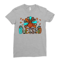 Blessed Turkey Ladies Fitted T-Shirt -TeeMuse Store pd.2305783272.36.23346968.s3.1 front heather grey ffffff none x0y0 154 800x800 1