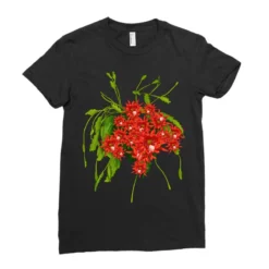Red Orchid Cactus Ladies Fitted T-Shirt -TeeMuse Store pd.2509810327.36.24947801.s3.1 front black ffffff none x0y0 154 800x800 1