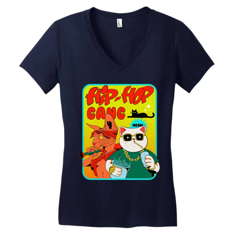 Hip Hop Gang Women's V-Neck T-Shirt 3 Hip Hop Gang Women's V-Neck T-Shirt - Image 3