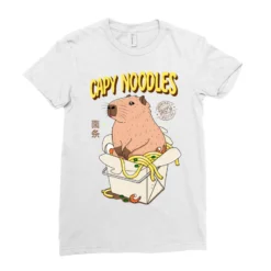 Capy Noodles Ladies Fitted T-Shirt 7 Capy Noodles Ladies Fitted T-Shirt -TeeMuse Store pd.2522726696.36.25043522.s3.1 front white ffffff none x7.5y0 139 800x800 1